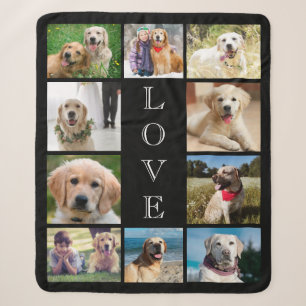 Hund 10 Foto Collage Black Sherpadecke
