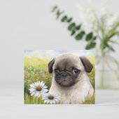 Hund 114 Postkarte (Stehend Vorderseite)