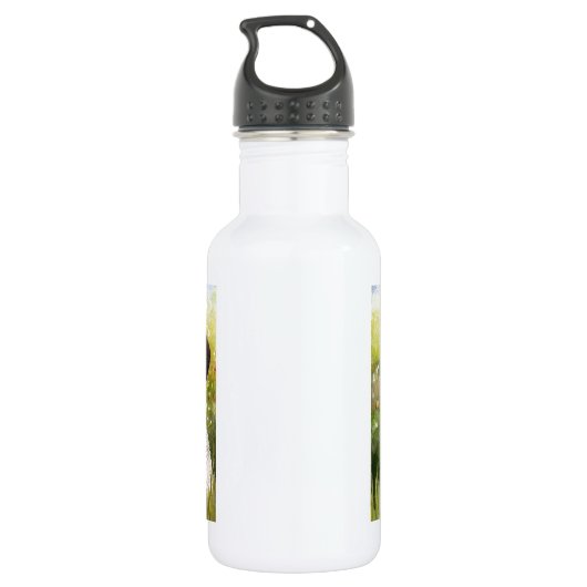 Hund 114 Welpe Mops Trinkflasche (Rückseite)