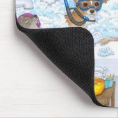 Hund 121 Chihuahua im Bad Mousepad (Ecke)