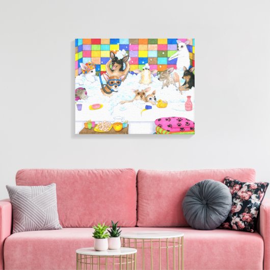 Hund 121 Chihuahua Leinwanddruck (Insitu (Wohnzimmer))