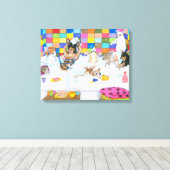 Hund 121 Chihuahua Leinwanddruck (Insitu (Holzboden))