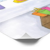 Hund 121 Funny Chihuahua im Bad Fotodruck (Ecke)