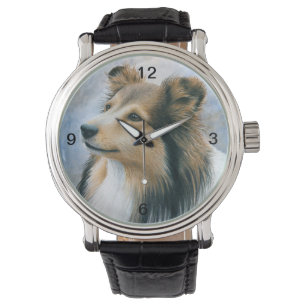 Hund 122 Sheltie Collie Armbanduhr