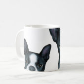 Hund 128 Boston Terrier Kaffeetasse (Vorderseite Links)