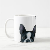 Hund 128 Boston Terrier Kaffeetasse (Links)