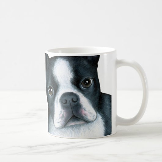 Hund 128 Boston Terrier Kaffeetasse (Rechts)
