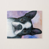 Hund 128 color Boston Terrier Puzzle (Horizontal)