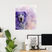 Hund 140 Golden Retriever Poster (Heimbüro)