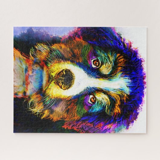 Hund 157 Multicolor Berner Berg Puzzle (Horizontal)