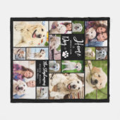Hund 15 Fotos ZUHAUSE IST, WO UNSER HUND ist kunde Fleecedecke (Vorderseite (Horizontal))