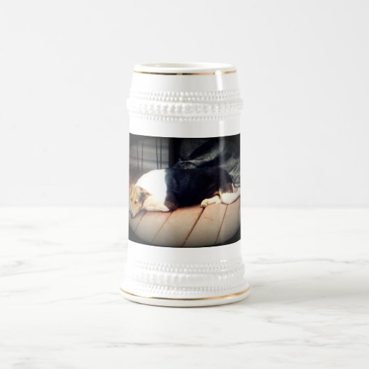 Hund #1, Stein Bierglas (Mittel)