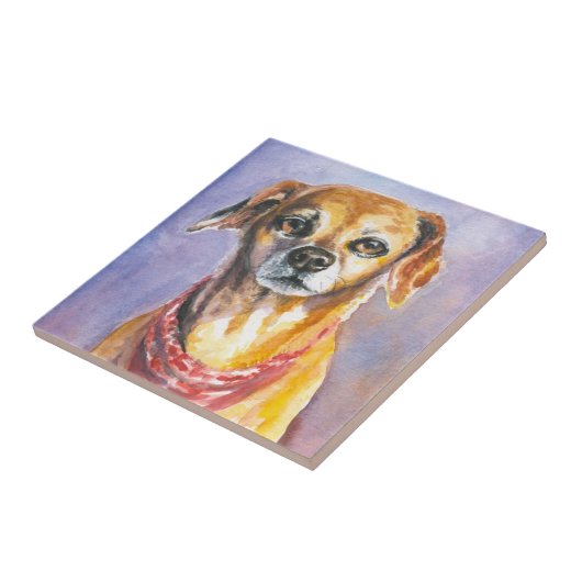 Hund 2 fliese (Seite)