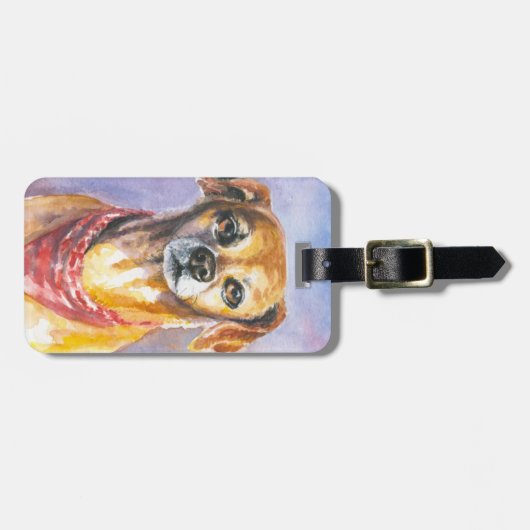Hund 2 gepäckanhänger (Vorderseite horizontal)
