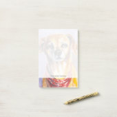 Hund 2 post-it klebezettel (Auf Schreibtisch)