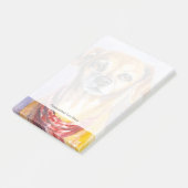 Hund 2 post-it klebezettel (angewinkelt)