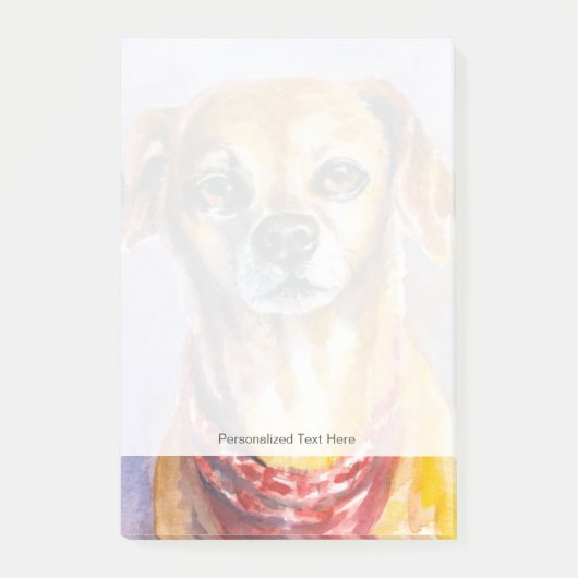 Hund 2 post-it klebezettel (Vorderseite)