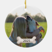 Hund 2 Seite 2 Foto Kranzname Jahr Keramik Ornament (Hinten)