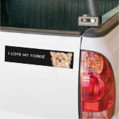 Hund 4, i-LIEBE MEIN YORKIE, Autoaufkleber (Auf Lkw)