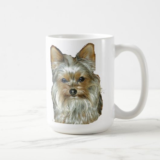 Hund 4B, Yorkshire Terrier, Tasse (Rechts)