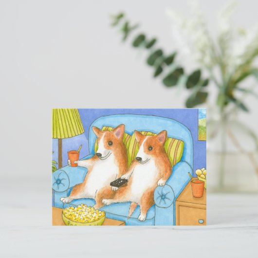 Hund 51 Postkarte (Stehend Vorderseite)