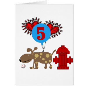 Hund 5th Birthday Shirts und Geschenke