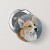 Hund 89 Corgi Button (Vorne & Hinten)