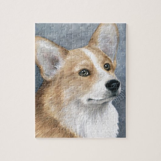 Hund 89 Corgi Puzzle (Vertikal)