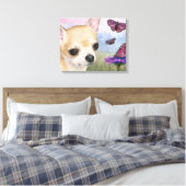 Hund 92 Starke Leinwand (Insitu (Schlafzimmer))