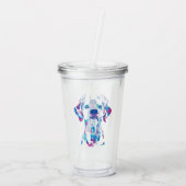Hund Acryltrinkbecher (Rückseite)