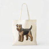 Hund - Airedale Tragetasche (Vorne)