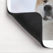 Hund Akitas Inu, der ernst schaut Mousepad (Ecke)