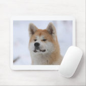 Hund Akitas Inu, der ernst schaut Mousepad (Mit Mouse)