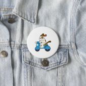 Hund als Biker mit Scooter.PNG Button (Beispiel)