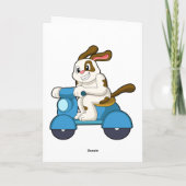 Hund als Biker mit Scooter.PNG Karte (Rückseite)