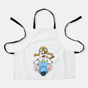 Hund als Biker mit Scooter.PNG Schürze