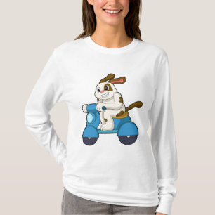 Hund als Biker mit Scooter.PNG T-Shirt