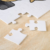 Hund als Bräutigam mit Fliege Puzzle (Seite)