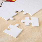 Hund als Feuerwehrmann mit Helmet Puzzle (Seite)