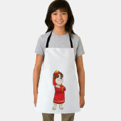 Hund als Feuerwehrmann mit Helmet Schürze (Insitu)