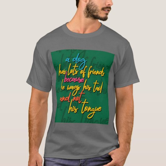 Hund als freundliches Geschenk T-Shirt (Vorderseite)