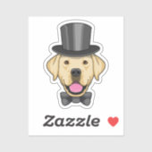 Hund als Groom mit Bow Aufkleber (Blatt)