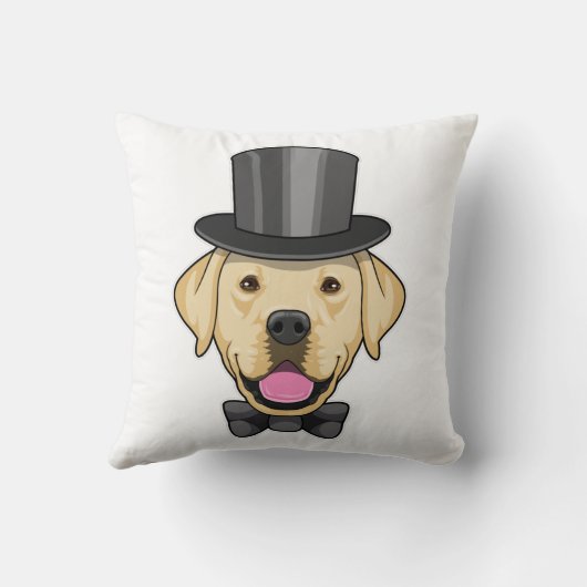 Hund als Groom mit Bow Kissen (Rückseite)