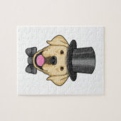 Hund als Groom mit Bow Puzzle (Horizontal)