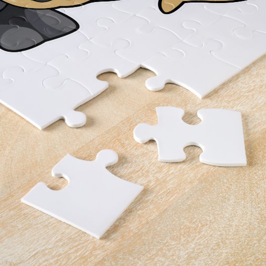 Hund als Groom mit Bow Puzzle (Seite)