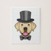 Hund als Groom mit Bow Puzzle (Vertikal)