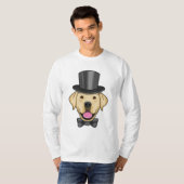 Hund als Groom mit Bow T-Shirt (Vorne ganz)