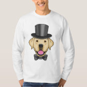 Hund als Groom mit Bow T-Shirt (Vorderseite)