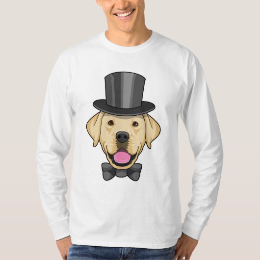 Hund als Groom mit Bow T-Shirt (Vorderseite)