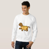Hund als Hotdog Sweatshirt (Vorne ganz)